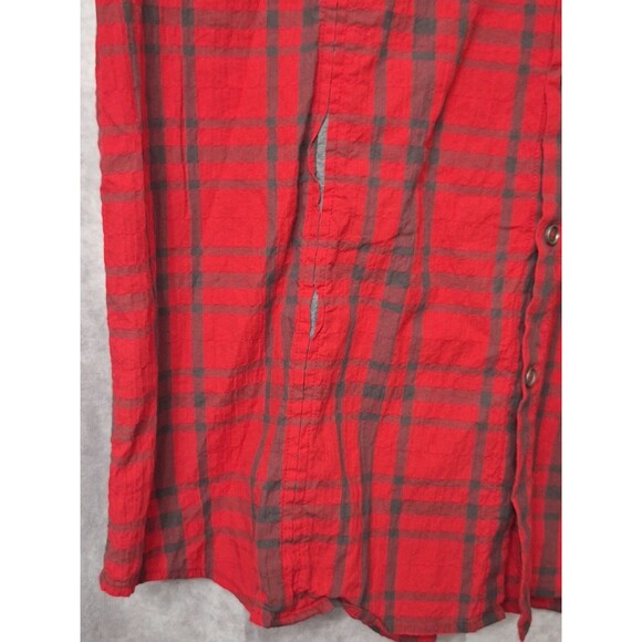 Marithe Francois Girbaud Button Up Shirt Mens XXXL Premium Plaid Grunge Y2K 90's - Picture 12 of 13